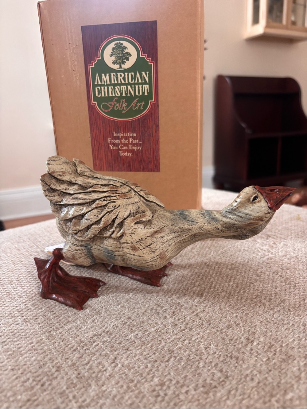 American Chestnut Folk Art AM1079 Roscoe - Goose Sticking Neck Out